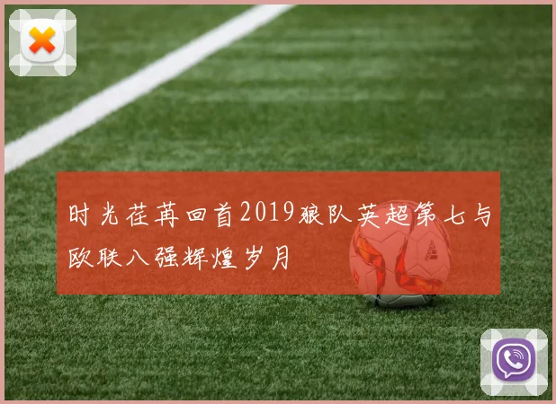 时光荏苒回首2019狼队英超第七与欧联八强辉煌岁月